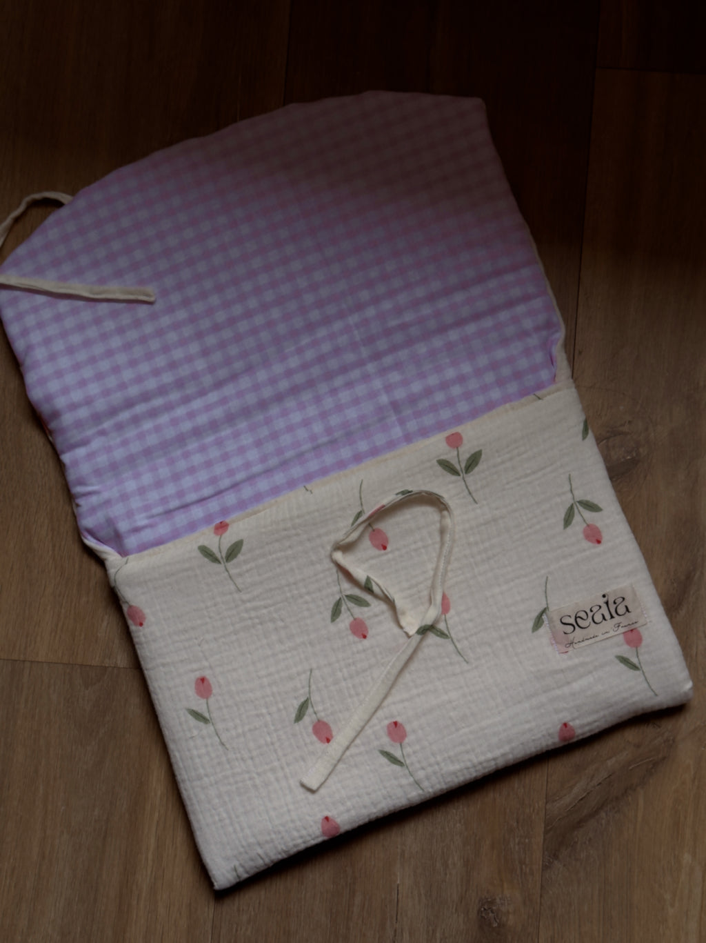 Pochette ordinateur⎪Flora Vichy Retro