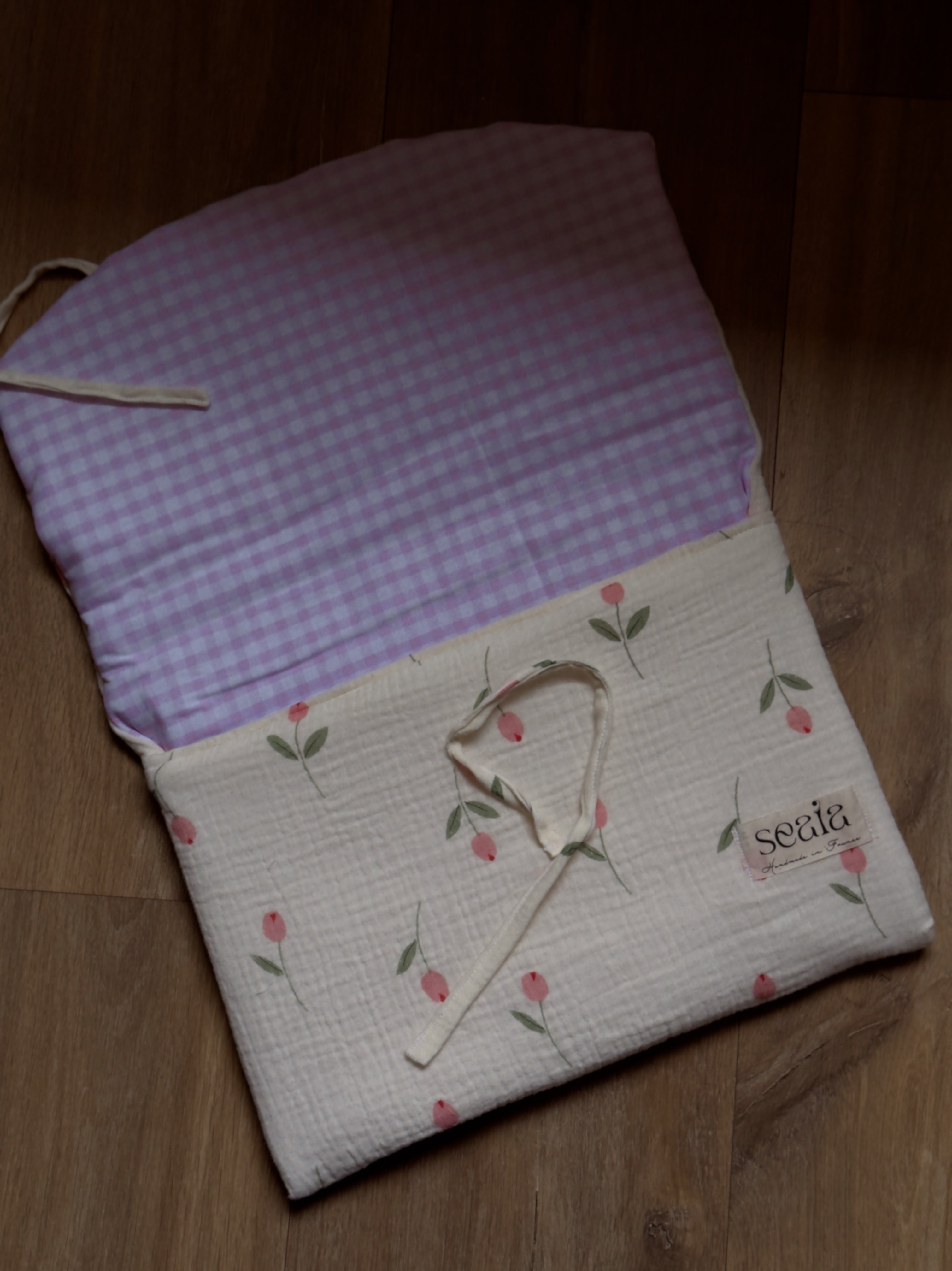 Pochette ordinateur⎪Flora Vichy Retro