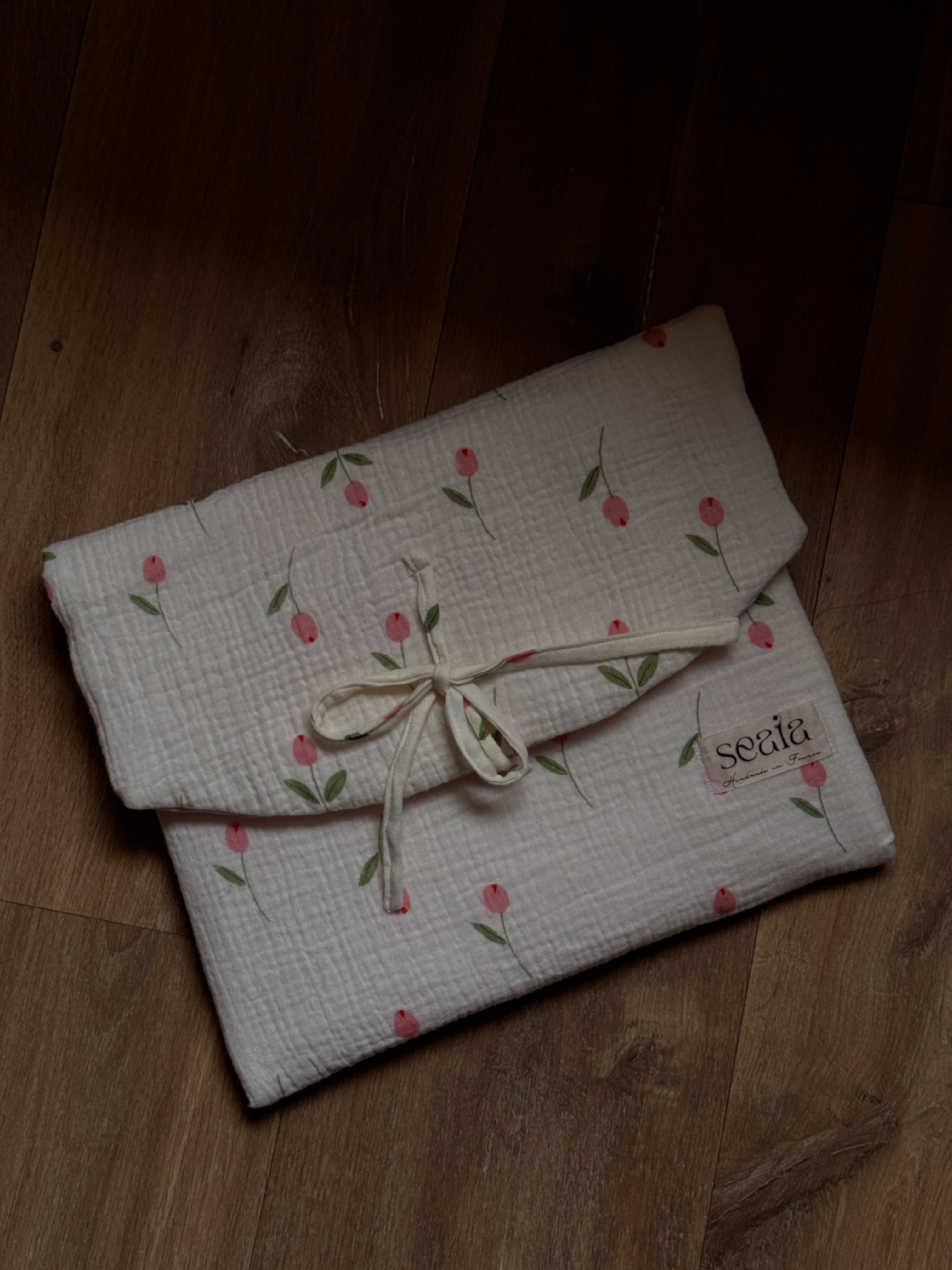 Pochette ordinateur⎪Flora Vichy Retro